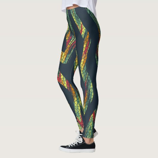 Leggings du serpent Abstrait (Gauche)