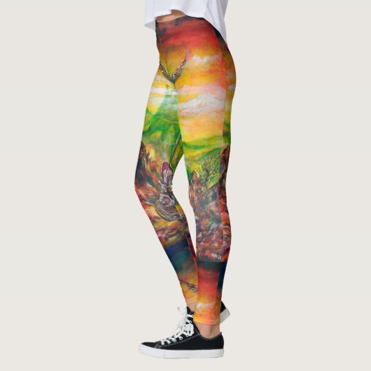 LEGGINGS DUEL MAGIQUE ENTRE BRADAMANT ET NEGROMANCER (Gauche)