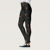 Leggings Dull Color Heart Pattern (Gauche)