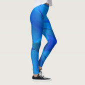 Leggings Dunes métalliques aux couleurs bleu vif (Droite)
