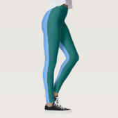 Leggings Duo ton vert et bleu (Droite)