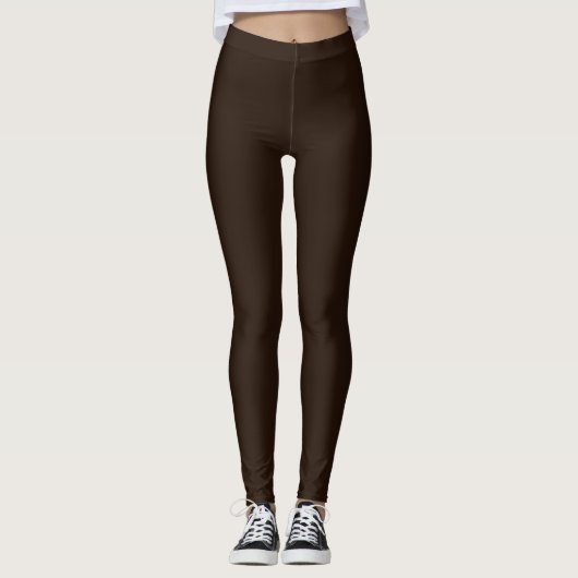Leggings Duo ultra-stretch pour femmes Brown pleine longueu (Devant)