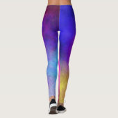 Leggings Dusk Stars Galaxy Espace Rose violet Twilight (Dos)
