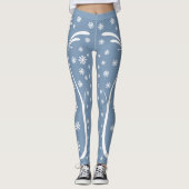 Leggings Dusty Blue Flower Power Leging (Devant)