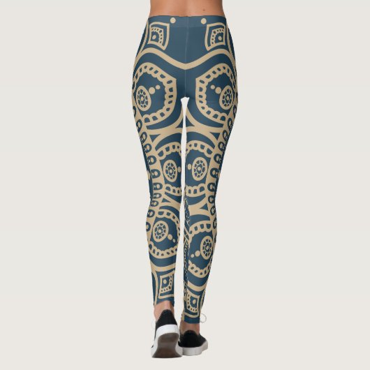 Leggings Dusty design amoureux avec image complète Mandala  (Dos)