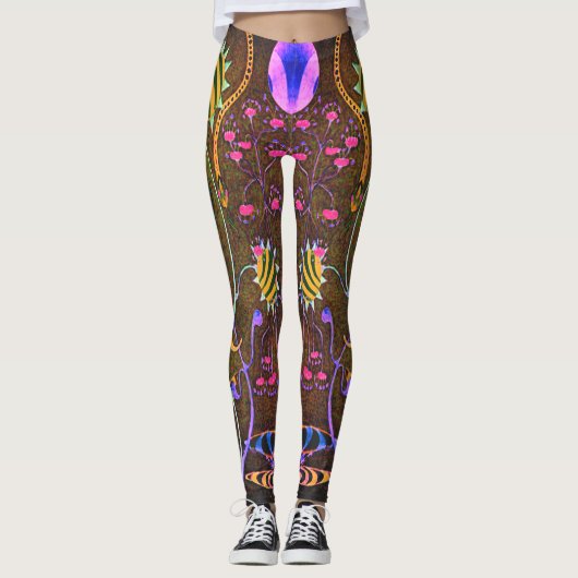 Leggings Dwainizms "fantaisie -" guêtres faites sur (Devant)