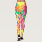 Leggings Dye de jonction psychédélique dynamique (Dos)