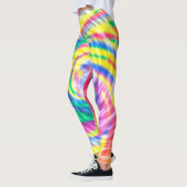 Leggings Dye de jonction psychédélique dynamique (Gauche)
