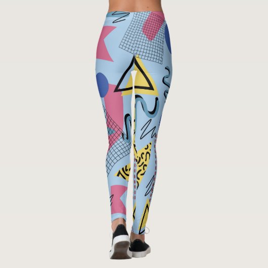 Leggings Dynamique 80s Memphis (Dos)
