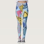 Leggings Dynamique 80s Memphis (Devant)