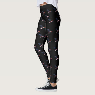 Leggings Eagle chauve patriotique