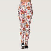 Leggings Earthy Colors, Fall Flowers (Dos)