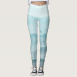 Leggings Eau bleu mer Abstraite<br><div class="desc">Un magnifique paysage marin d'aquarelle abstraite. Palette bleue évoquant la plage et l'océan.</div>