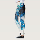 Leggings Eau bleu mer Abstraite (Gauche)