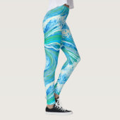 Leggings Eau Bleue Océan Vagues de mer (Droite)