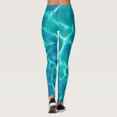 Leggings Eau de la piscine turquoise (Dos)