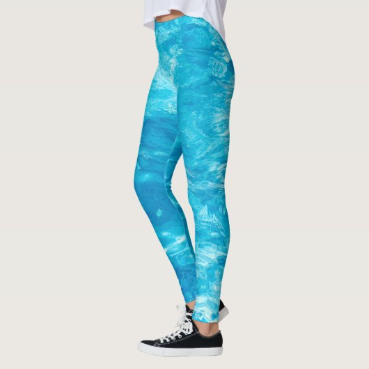 Leggings Eau de piscine turquoise (Gauche)