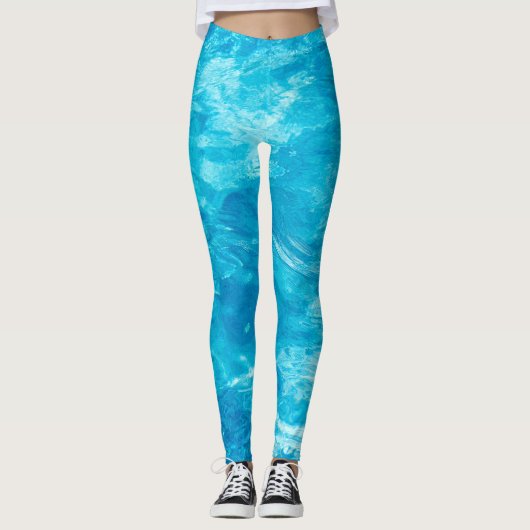 Leggings Eau de piscine turquoise (Devant)