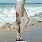 Leggings Eau de sable de plage et algues Photographie