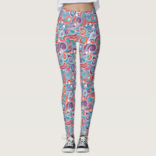 Leggings eau joie poisson bleu