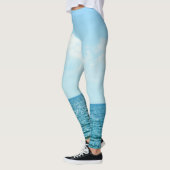 Leggings Eau Océanique, Ciel bleu clair. (Gauche)