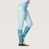 Leggings Eau Océanique, Ciel bleu clair. (Droite)
