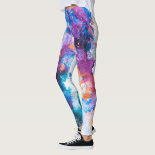 Leggings Eau Spirit Colorful Artsy Abstrait Encre d'alcool