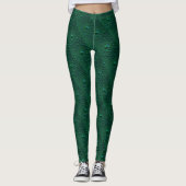 Leggings Eau sur métal vert (Devant)