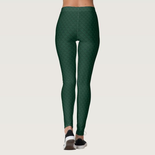 Leggings Eau sur métal vert (Dos)