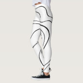 Leggings Ebb et flux 2 - Noir et blanc (Gauche)