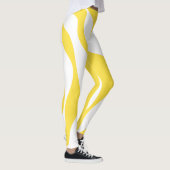 Leggings Ebb et flux 4 en citron jaune et blanc (Droite)