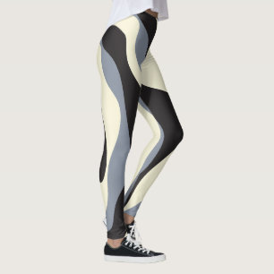 Leggings Ebb et flux 4 en noir, gris et crème