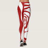Leggings Ebb et flux 4 en rouge et blanc (Dos)