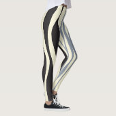 Leggings Ebb et flux en noir, gris et crème (Droite)