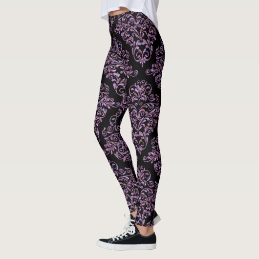 Leggings Ebonyphylo Damask Rococo Élégance (Gauche)