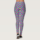 Leggings Écaille de sirène pastel (Dos)