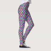 Leggings Écaille de sirène pastel (Droite)