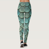 Leggings Écailles de queue de sirène sur sirène (Dos)