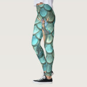 Leggings Écailles de queue de sirène sur sirène (Gauche)