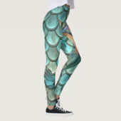 Leggings Écailles de queue de sirène sur sirène (Droite)