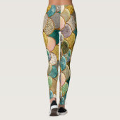 Leggings Écailles de Sirène Multi Couleurs Paillettes Glamo (Dos)