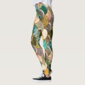 Leggings Écailles de Sirène Multi Couleurs Paillettes Glamo (Gauche)