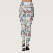 Leggings Écharpes et pulls confortables d'hiver – Aquarelle (Dos)