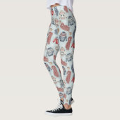 Leggings Écharpes et pulls confortables d'hiver – Aquarelle (Gauche)