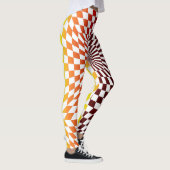 Leggings Echecboard Illusion optique Style géométrique Arts (Droite)