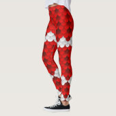 Leggings Échelle de sirène de Koi (rouge/blanc) (Gauche)
