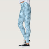 Leggings Échelle de verre de sirène | Dusty Ice Blue Sheen  (Gauche)