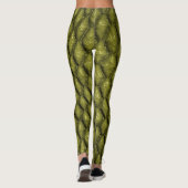 Leggings Échelles de serpent vert (Dos)