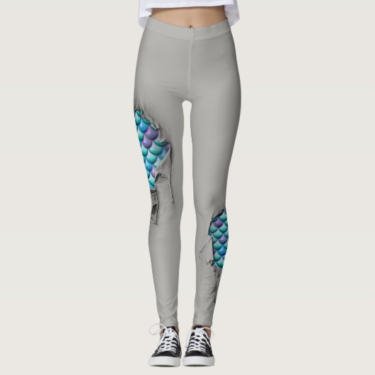 Leggings Échelles de sirène (Devant)