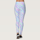 Leggings Échelles de sirène avec le motif marbré (Dos)
